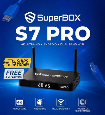 SUPERBOX S7 PRO 2026 New Release HD Streaming Media Player Same Day Ship
