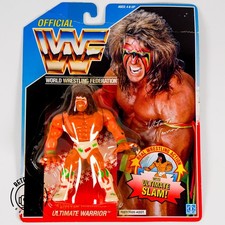 WWF Hasbro Ultimate Warrior 1990 Series 2 personaggio USA MOC NUOVO IMBALLO ORIGINALE vintage