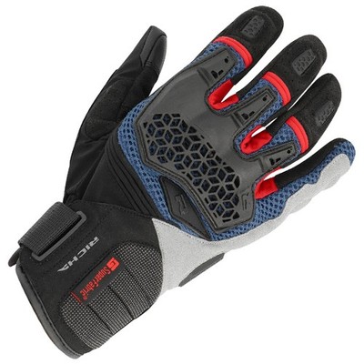 Richa Bogota Schwarz/Blau/Rot Urban Touring City Textil/Netz Motorrad Sommer...