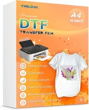 DTF Transfer Film Paper A4 (8.5" x 11") - 60 Sheets Premium PET Direct to Film