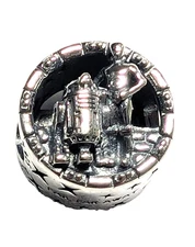 Authentic Pandora Charm, Star Wars C-3PO and R2D2, #799245C00, Silver