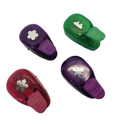 EK Success Brands Mini Craft Punch Lot 4 Flower & House Less Than 1in Shapes