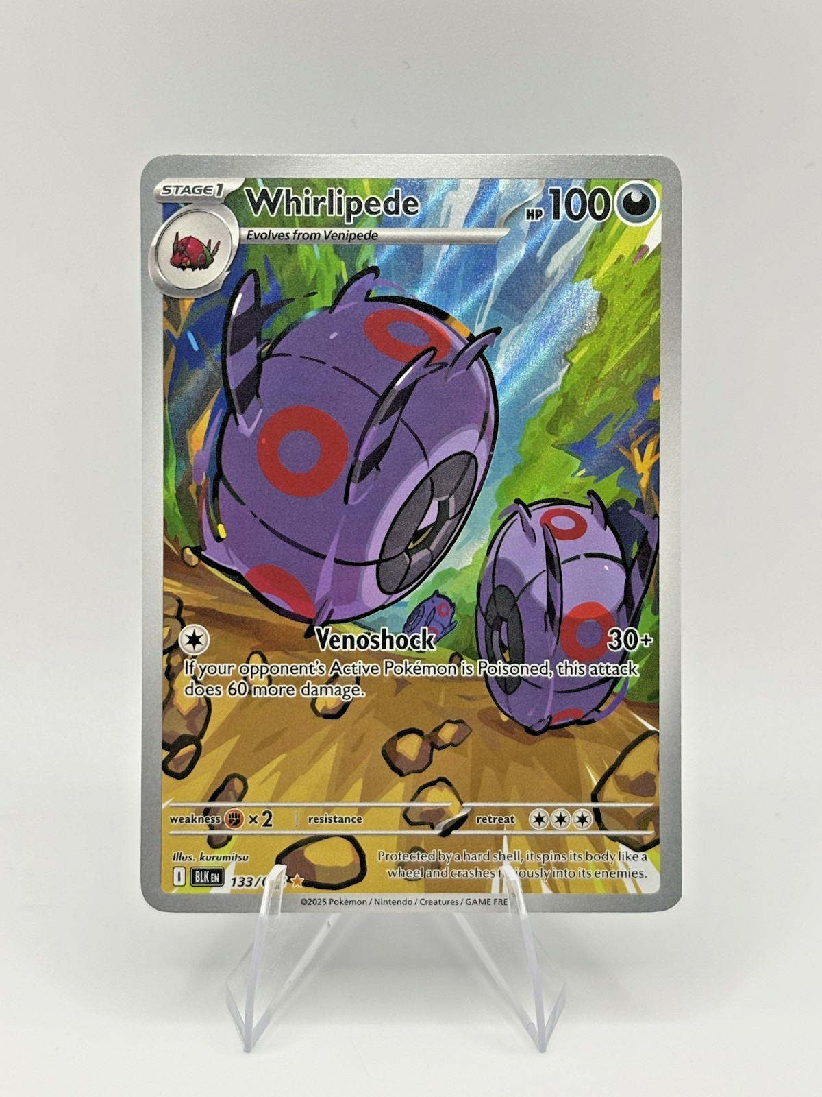 Whirlipede 133/086 Sv: Black Bolt Holo