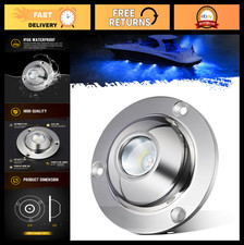 High-Intensity Blue LED Underwater Light for Boats, Yachts, Pontoons, IP68 Water