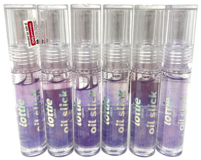 (6) Lottie Oil Slick Nourishing Lip Oil Sealed 0.12 fl oz LSO006 Blueberry Kiss