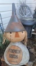 Primitive Scarecrow on Old Funnel