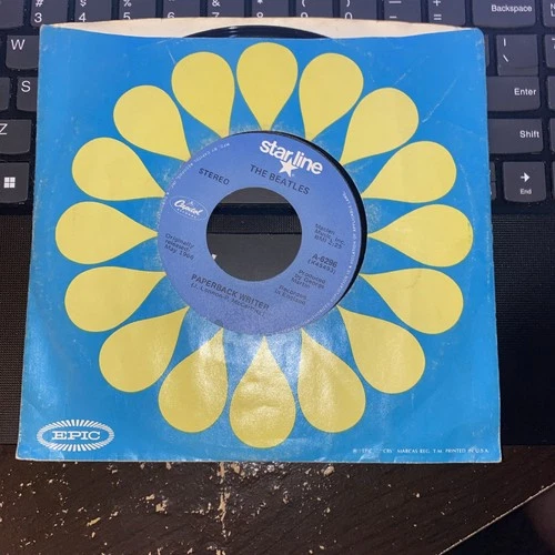 The Beatles-Paperback Writer Vinyl 45 1981 Capitol/Starline 6296