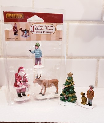 Lemax Reindeer Goodies 92752 + Additional Figurines