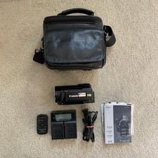 Canon VIXIA HF S20 Camcorder Black 32GB HD Video Camera Bundle Tested Working
