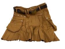 UTILIKILTS INC. WORKMAN UTILITY KILT BROWN CANVAS 34" NWT