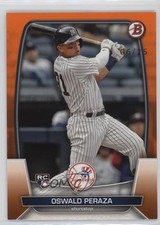 2023 Bowman Orange 6/25 Oswald Peraza #70 0ot5