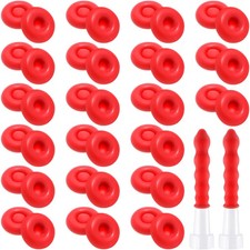 50 Pcs Caulk Caps Latex Caulk Finishing Tools Tube Covers Sleeves for Sealing