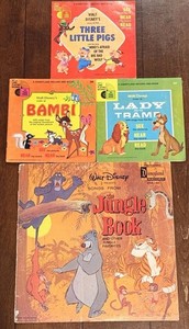 Disneyland Records 1967 Jungle Book LP + Read-Along Sets: Bambi + More