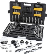 114 Piece Ratcheting Tap and Die Set  SAE  Metric  82812