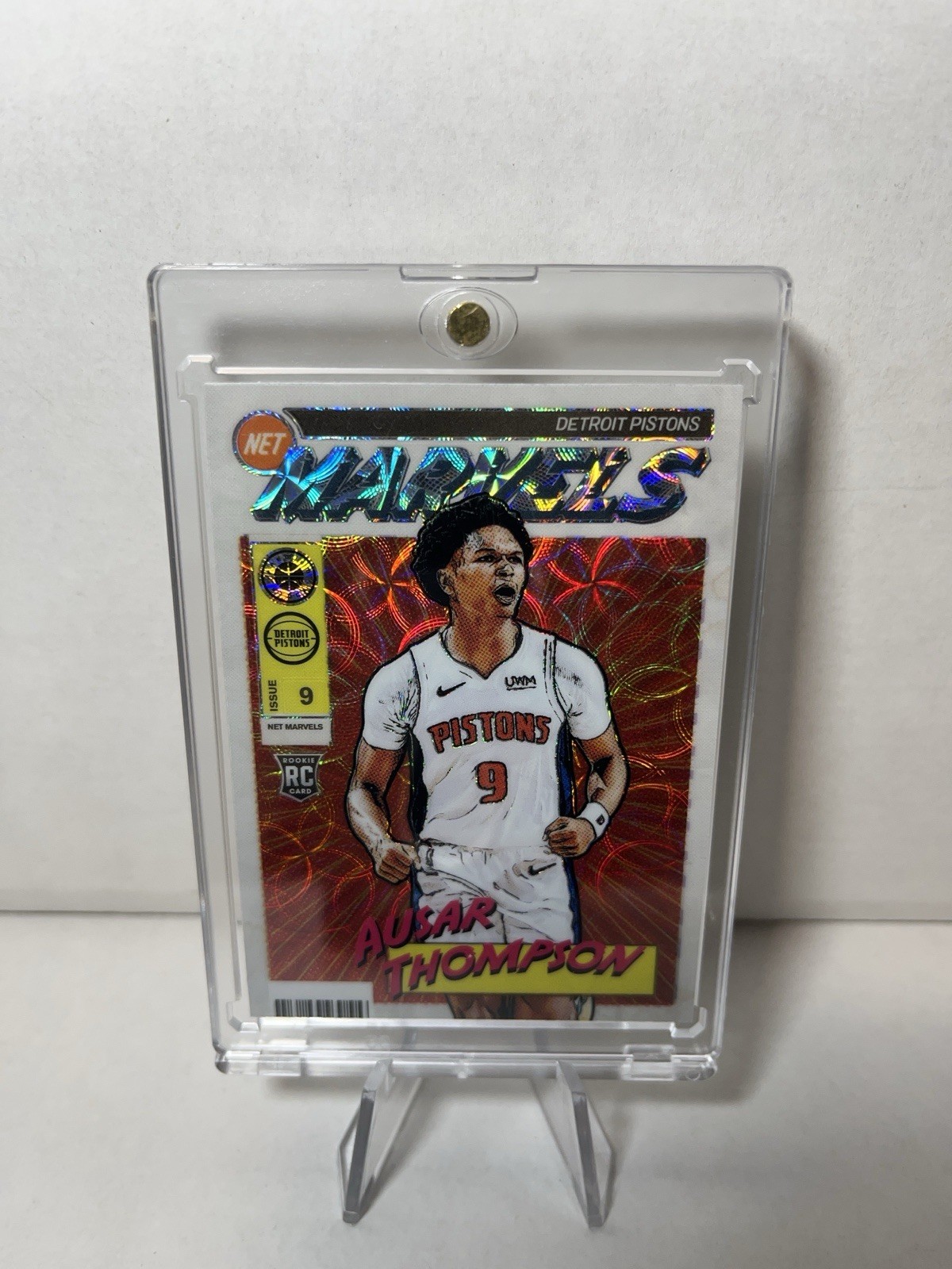 2023-24 Panini Nba Hoops Premium Stock - Retro Net Marvels Ausar Thompson #21...