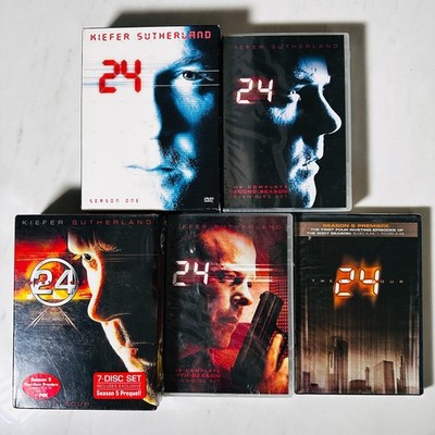 24 - DVD Lot of 5 - Season One  - Second - Four - Fifth - Six Premiere - 1 2 4 5