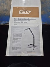 Auray BAE-2X Two-Section Broadcast Arm with External Springs  Integrated XLR...