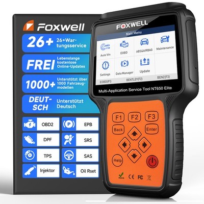 NT650 Elite OBD2 Scanner Auto Diagnose BRT Injektor Codierung DPF ABS TPS Reset