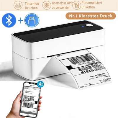 Phomemo Etikettendrucker WiFi/Bluetooth/USB Versand Thermodrucker für DHL GLS