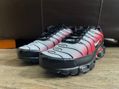 Nike Air Max Plus University Red Pure Platinum Black Men's Sz 11