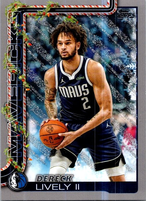 2025-26 Topps Holiday #H139 Dereck Lively II SILVER GLITTER