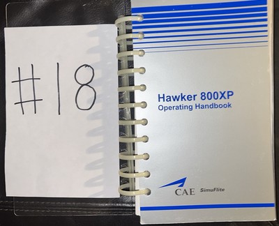 CAE SimuFlite Hawker 800 XP Operating Handbook