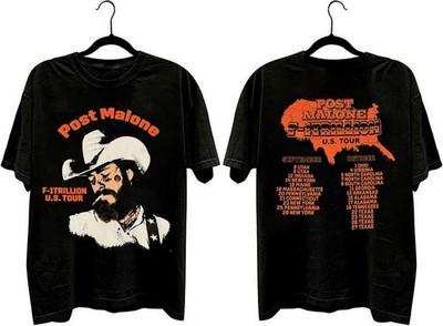Post Malone F1 Trillion US Tour classic 2 sided t-shirt QT7479