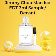 Jimmy Choo Ice For Men Eau De Toilette EDT 3ML Travel Size Glass Spray Bottle