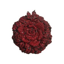 Rhinestone Evening Purse Diamond Crystal Wedding Clutch Bag Flowers Multicolor
