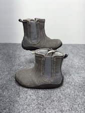 Stride Rite SRT Estefana Toddler Boots Gray Suede Leather Size 5M