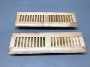 Decorative Wood Vent Cover 11-7/8” X 1-5/16” Vent Hole Size 13-3/8” X 4” OD