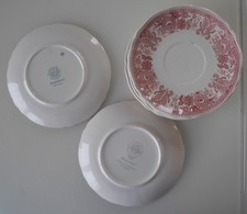 Cinq Villeroy & Boch Burgenland Rot Soucoupe Pour Tasse À Soupe ! Signes D'Usage