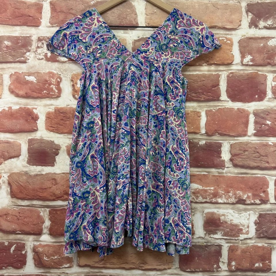 Camisa informal abstracta floral multicolor Boho XS de Maltida Jane Top para mujer Foto 4 de 4