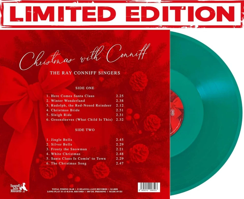 The Ray Conniff Singers – Christmas With Conniff LP 12" Green Vinyl Record - NEW - Image 2 of 4