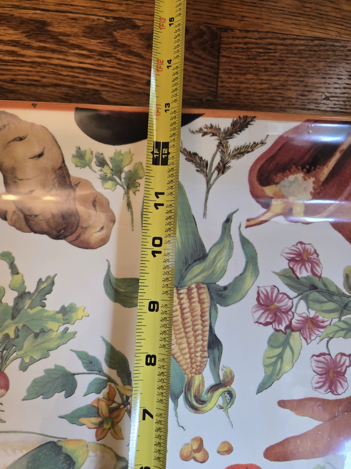 La Primula SRL Made in Italy Signed 17.5 X 13 Inch Tray Colorful Vegetables