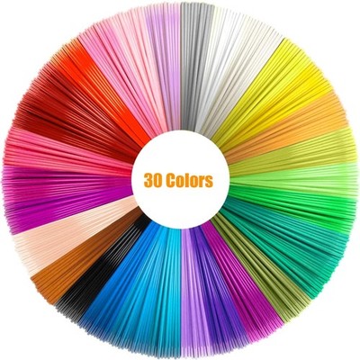 3D Stift Filament, 30 Farben, PLA 1,75mm, umweltfreundlich, kreativ
