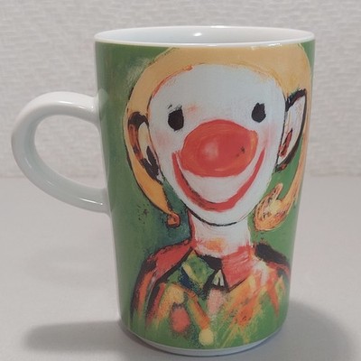 KAHLA Kaffeebecher The Sand Collection Clown Optimist Marianne Aulie - Grün