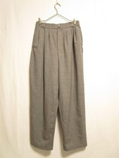 Giorgio Sant Angelo 80s-90s Wool Summer Tapered Slacks Vintage Wide Fit