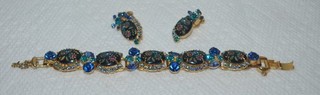 Vintage Juliana D&E Book Pieces "FRUIT BOWL" Bracelet & Earrings
