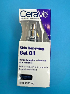 Cerave Skin Renewing Oil Gel Ceramide Boost Instantly improves Radiance 1 fl oz