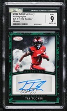 2022 SAGE Artistry Auto Green Tre Tucker #A-TT CGC 9 Mint Auto 2b2
