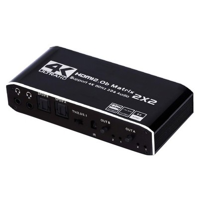 2 in 2 out  4K HDMI Matrix Switch 2x2 Full HD 1080P Video Processor Adapter A