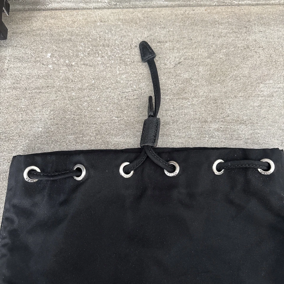 Prada Milano Drawstring Bag Black - Image 3 of 4