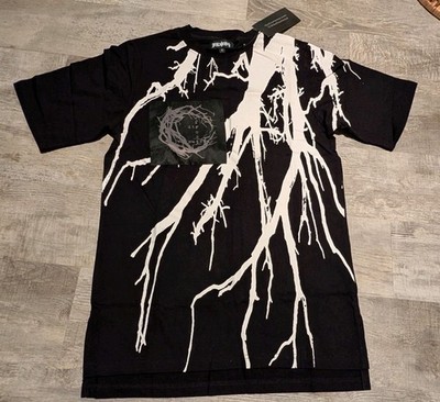 NWT Monami Frost Streetwear Black White Abstract Tee shirt Size Small Rare VHTF