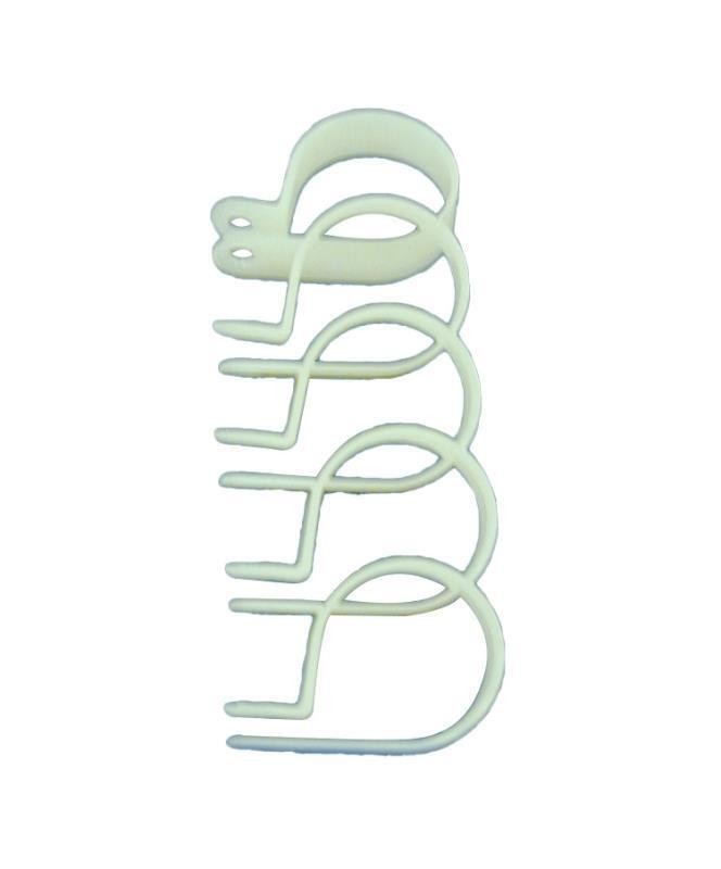 5x PLS 28mm Plastic P Clips Water Pipe Electric Cable Caravan Motorhome - 81255
