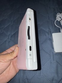 Nintendo 3DS XL Pink And White Handheld W/ Charger Pokemon Virtual Console Games