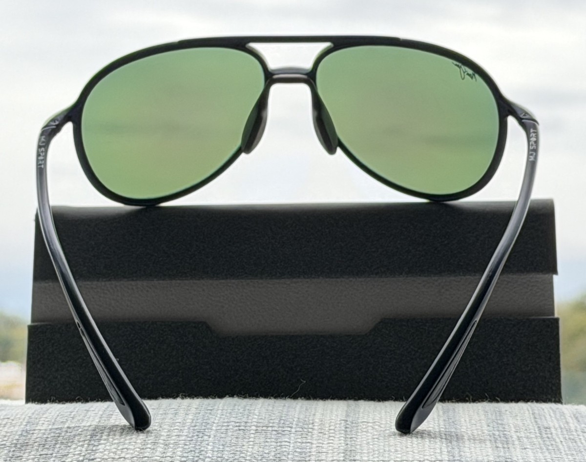 Maui Jim Alelele Bridge MJ 438 03M Black Frame + Blue Hawaii