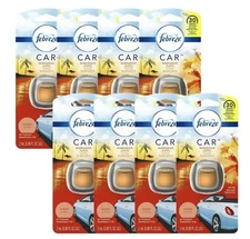 Febreze Odorclear Car Vent Air Freshener Clip, Hawaiian Aloha - 8 Pack