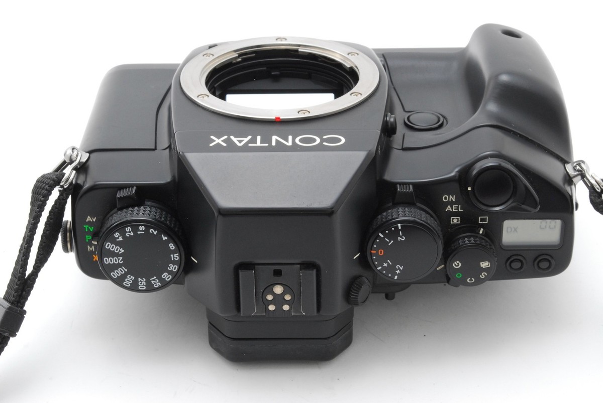 LCD No Leak [Mint] Contax RX SLR 35mm Film Camera Black Body CY