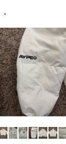 Aape by Bathing Ape Mens White puffer Jacket image 4